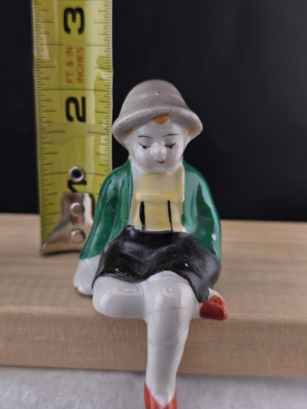 Vintage Porcelain Boy & Girl Shelf Sitter Figures Occupied Japan - Picture 11 of 15
